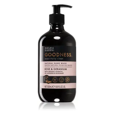 Baylis & Harding Goodness Rose & Geranium természetes folyékony kézszappan 500 ml