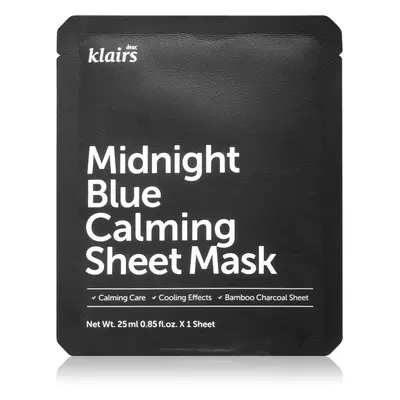 Klairs Midnight Blue Calming Sheet Mask nyugtató hatású gézmaszk 25 ml