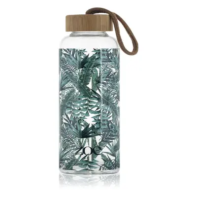 ZOE Bamboo Glass Bottle Kulacs szín Tropic green 550 ml