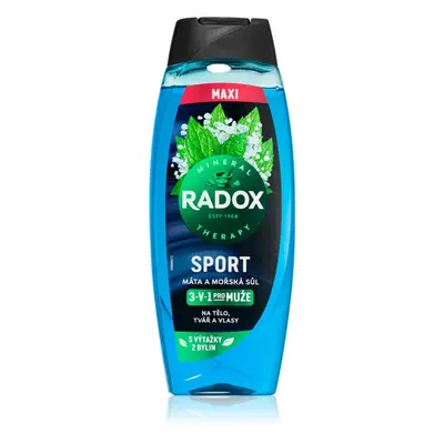 Radox Mineral Therapy fürdőgél férfiaknak maxi Mint & Sea Salt 450 ml