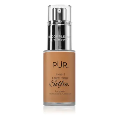 PÜR Cosmetics 4-in-1 Love Your Selfie alapozó és korrektor 2 az 1-ben árnyalat DG3 30 ml