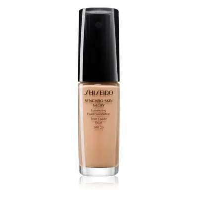 Shiseido Synchro Skin Glow Luminizing Fluid Foundation élénkítő make-up SPF 20 árnyalat Neutral 