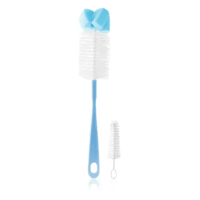 BabyOno Take Care Brush for Bottles and Teats with Mini Brush & Sponge Tip tisztítókefe Blue 2 d