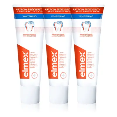 Elmex Caries Protection Whitening fehérítő fogkrém fluoriddal 3x75 ml