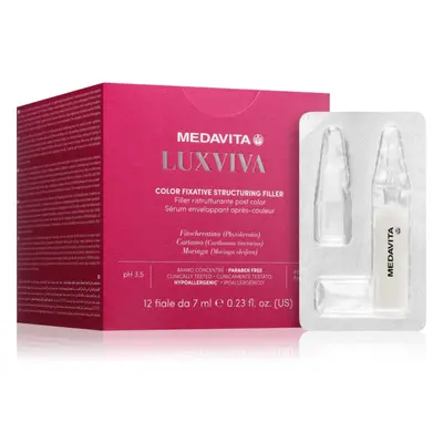 Medavita LUXVIVA Color Fixative Structuring Filler ampulla festés után minden hajtípusra 12x7 ml