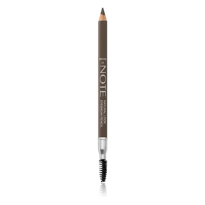 Note Cosmetique Natural Look szemöldök ceruza kefével 03 Brown 1,08 g