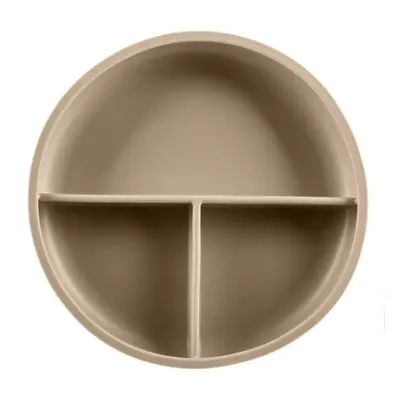 Zopa Silicone Divided Plate osztott tányér tapadókoronggal Sand Beige 1 db