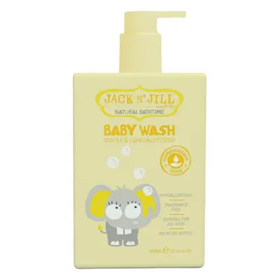 Jack N’ Jill Natural Bathtime Baby Wash gyengéd tusfürdő gél újszülötteknek 300 ml