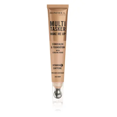 Rimmel Multi-Tasker Wake Me Up alapozó és korrektor az élénk bőrért árnyalat 40 Ivory 20 ml