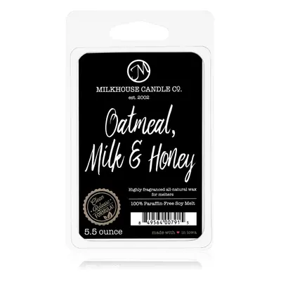 Milkhouse Candle Co. Creamery Oatmeal, Milk & Honey illatos viasz aromalámpába 155 g