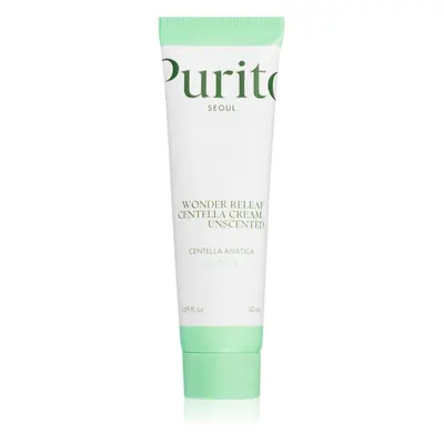 Purito Wonder Releaf Centella Cream Unscented regeneráló krém az arcbőr megnyugtatására 50 ml