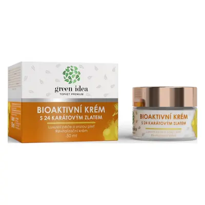 Green Idea Bioaktivní krém s 24 karátovým zlatem exkluzív ápolás érett bőrre 50 ml