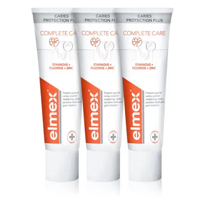 Elmex Caries Protection Complete Care frissítő hatású fogkrém a fogak teljes védelméért 3x75 ml