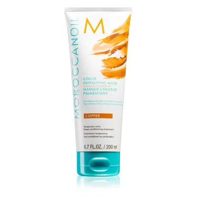 Moroccanoil Color Depositing gyengéd tápláló maszk tartós színes pigmentekkel Copper 200 ml