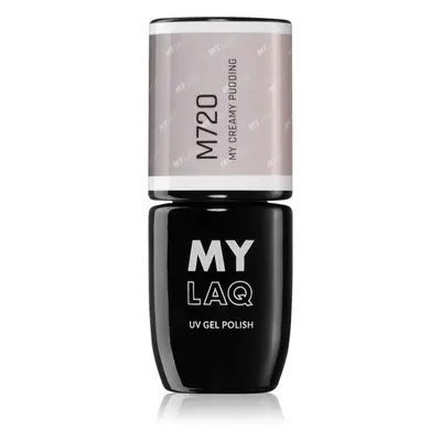 MYLAQ UV Gel Polish géles körömlakk árnyalat My Creamy Pudding 5 ml