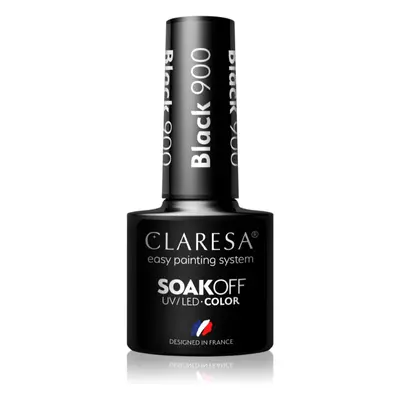 Claresa SoakOff UV/LED Color Black géles körömlakk árnyalat 900 5 g