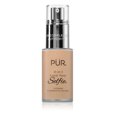 PÜR Cosmetics 4-in-1 Love Your Selfie alapozó és korrektor 2 az 1-ben árnyalat MG5 30 ml