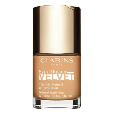 Clarins Skin Illusion Velvet mattító folyékony alapozó tápláló hatással árnyalat 108.5W 30 ml