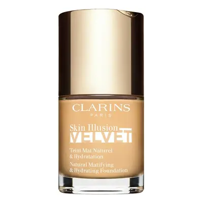 Clarins Skin Illusion Velvet mattító folyékony alapozó tápláló hatással árnyalat 101W 30 ml