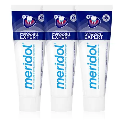 Meridol Parodont Expert fogkrém fogínyvérzés és fogágybetegség ellen 3 x 75 ml