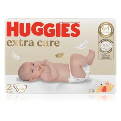 Huggies Extra Care Size 2 eldobható pelenkák 3-6 kg 58 db