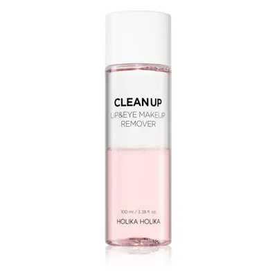 Holika Holika Clean Up kétrétegű smink lemosó az érzékeny arcbőrre és szemekre 100 ml