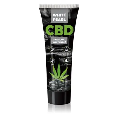 White Pearl CBD Charcoal Whitening fogfehérítő fogkrém faszénnel CBD-vel 75 ml