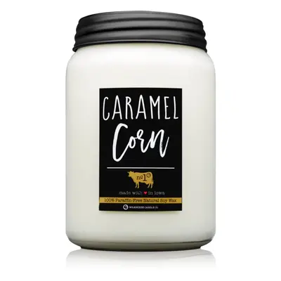 Milkhouse Candle Co. Farmhouse Caramel Corn illatgyertya Mason Jar 737 g