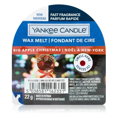 Yankee Candle Big Apple Christmas illatos viasz aromalámpába 22 g