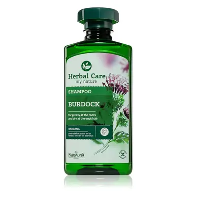 Farmona Herbal Care Burdock sampon zsíros fejbőrre és száraz hajvégekre 330 ml