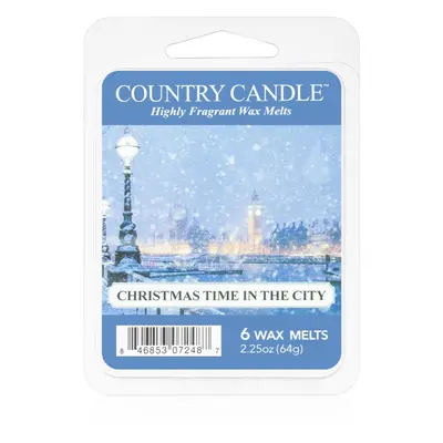 Country Candle Christmas Time In The City illatos viasz aromalámpába 64 g