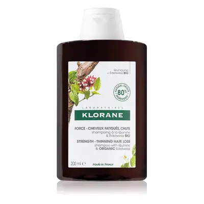 Klorane Quinine & Edelweiss Bio erősítő sampon hajhullás ellen 200 ml