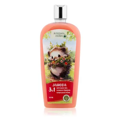 Bohemia Gifts & Cosmetics Bohemia Herbs Strawberry buborékos fürdő és tisztító gél 500 ml