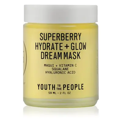 Youth To The People Superberry Hydrate + Glow Dream Mask maszk élénk és hidratált bőr 59 ml