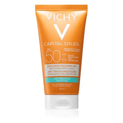 Vichy Capital Soleil Idéal Soleil védő és mattító fluid arcra SPF 50 50 ml