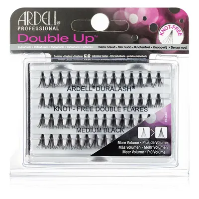 Ardell Double Up Csomómentes elválasztott szempillák méret Medium Black