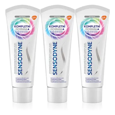 Sensodyne Complete Protection Whitening fehérítő fogkrém 3x75 ml