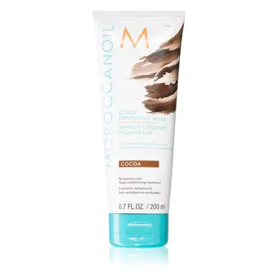 Moroccanoil Color Depositing gyengéd tápláló maszk tartós színes pigmentekkel Cocoa 200 ml