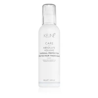 Keune Care Absolute Volume Thermal Protector hővédő spray hajsütővassal és hajvasalóval kezelt h