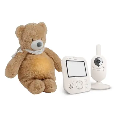 Philips Avent Baby Monitor SCD891/26+NATTOU Sleepy Bear Pale Brown ajándékszett újszülötteknek 0