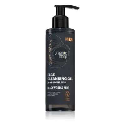 Organic Shop Men Blackwood & Mint tisztító gél uraknak 200 ml