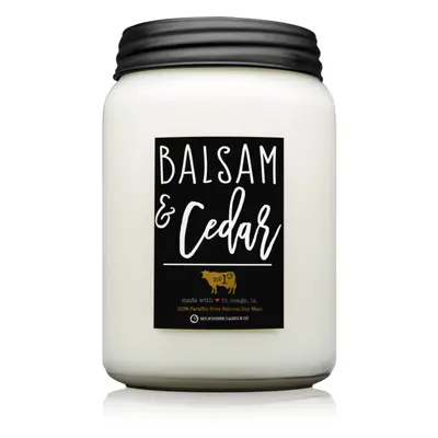 Milkhouse Candle Co. Farmhouse Balsam & Cedar illatgyertya Mason Jar 737 g