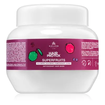 Kallos Hair Pro-Tox Superfruits regeneráló maszk a fénytelen fáradt hajra 275 ml