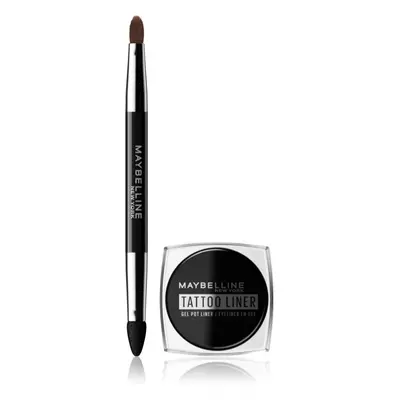 Maybelline Tattoo Liner hosszantartó géles szemhéjtus ecsettel árnyalat 950 Blackest Black 3 g