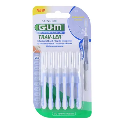 G.U.M Trav-Ler Interdental fogköztisztító kefék 0,6 mm 6 db