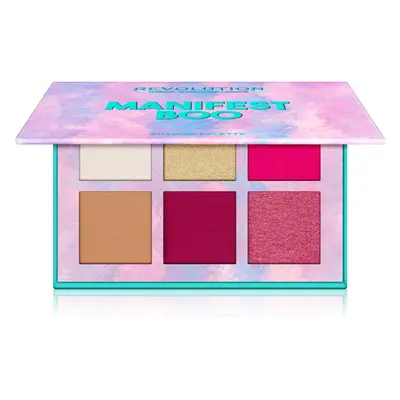 Makeup Revolution Power Shadow Palette szemhéjfesték paletta árnyalat Manifest Boo 6,6 g