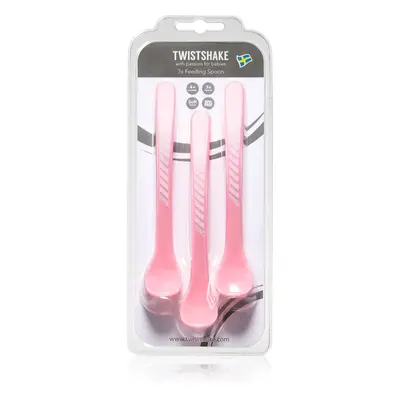 Twistshake Feeding Spoons kiskanál 4+m Pastel Pink 3 db