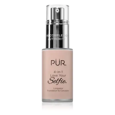 PÜR Cosmetics 4-in-1 Love Your Selfie alapozó és korrektor 2 az 1-ben árnyalat LP2 30 ml