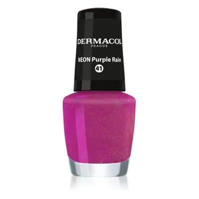 Dermacol Neon neon körömlakk árnyalat 41 Purple Rain 5 ml