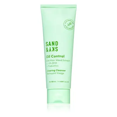 Sand & Sky Oil Control Clearing Cleanser frissítő tisztító gél zsíros és problémás bőrre 120 ml